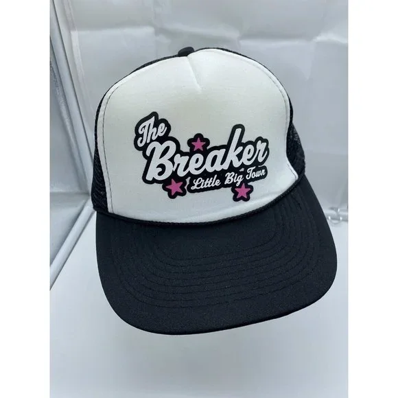 Little Big Town Black White Trucker Hat Snap-back The Breaker Mesh-back Music - Picture 1 of 7